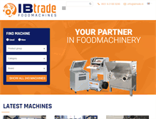 Tablet Screenshot of food-machines.com